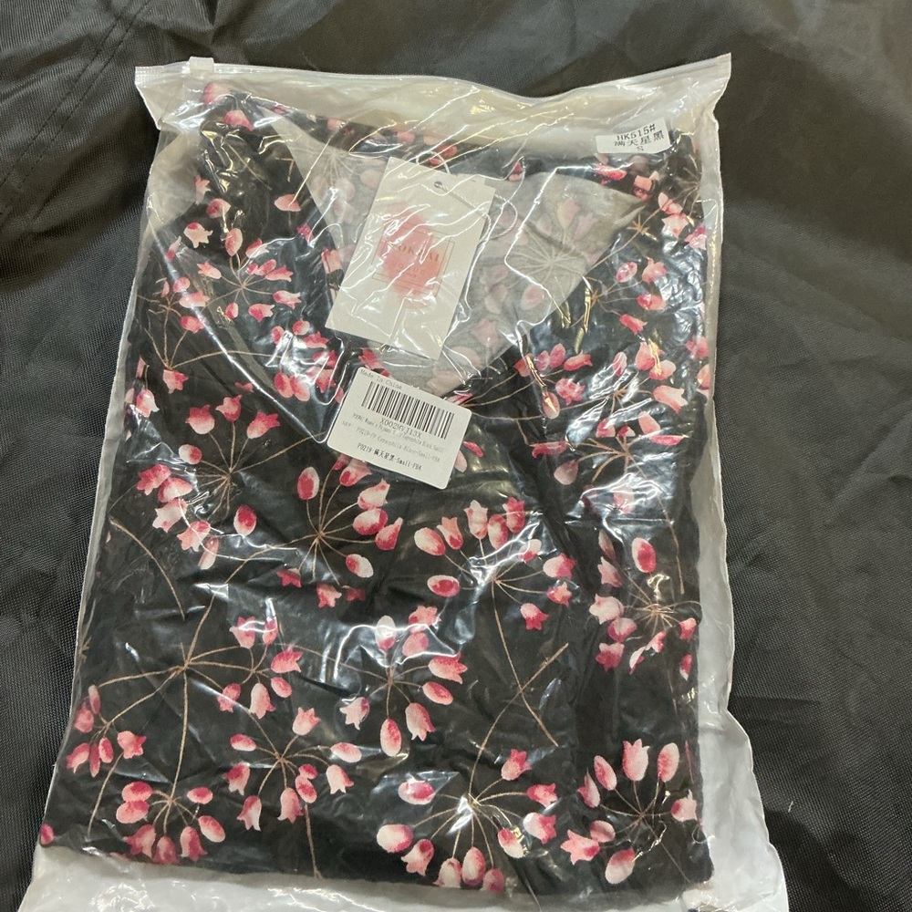 Vogue Black and Pink Floral Dress